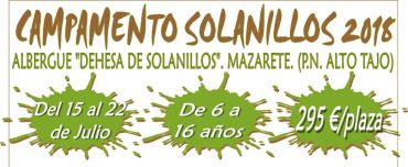 ¡Apúntate al Campamento Solanillos de verano!